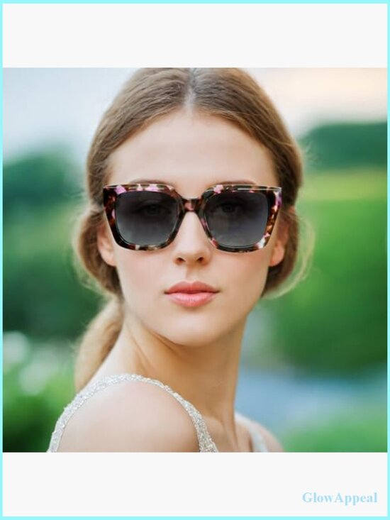 Oversized Polarized Square Sunglasses Women Trendy Retro UV400 main image 6